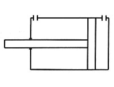 Siłownik pneumatyczny kompaktowy, D40x25 UNITOP, z gwintem wewnętrznym