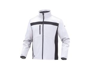 Bluza z Softshell Poliestru i elastanu kolor biało-szary rozmiar M LULE2BCTM