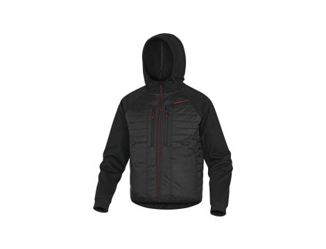 Kurtka z dwóch materiałów 2 laminowane warstwy kolor czarno-czerwony rozmiar 3XL MOOVENR3X