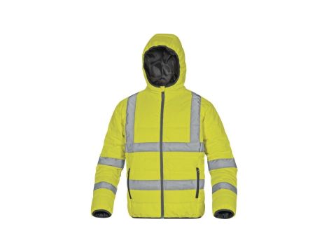 Kurtka puchowa pikowana ostrzegawcza kolor żółty rozmiar S DOOHVJAPT