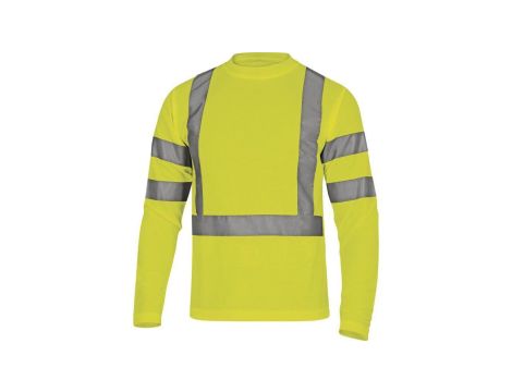 Odblaskowa koszulka długi rękaw Pika 100 poliester 235 G/M2kolor żółty rozmiar 3XL STARJA3X