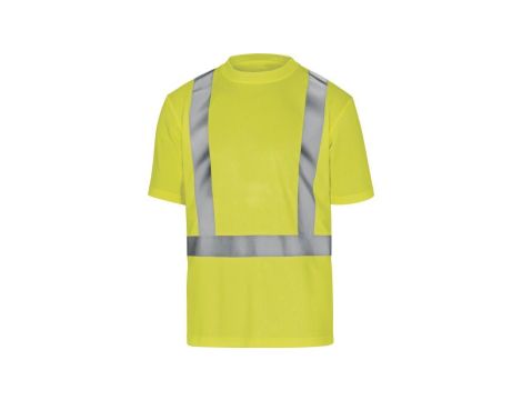 T-shirt ostrzegawczy z poliestru kolor żółty rozmiar XL COMETJAXG