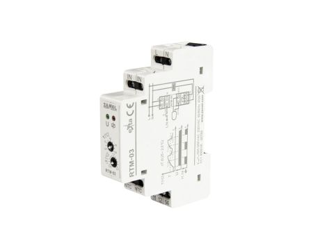 Regulator temperatury od -10 do 90 st. C jednomodułowy z nastawą histerezy 0,25-2 st. C RTM-03 EXT10000251