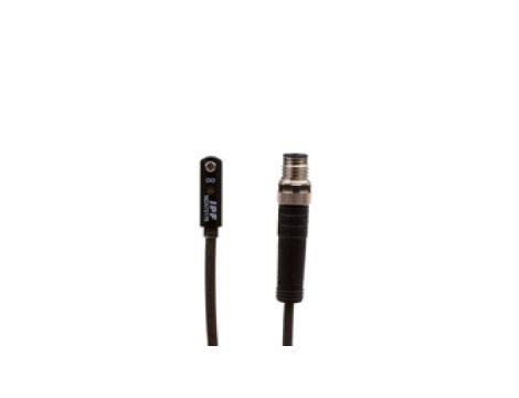 Czujnik magnetyczny na cylinder rowek T 6,2 mm 4,3x19x6,2mm 10-30 V DC 1x PNP NO złącze kablowe M8 IP67 LED 2.8mT MZA72176