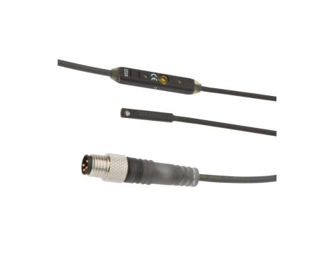 Czujnik magnetyczny na cylindry 3x20x3,6mm zaokrąglony rowek 3x20x3,6mm 12-30V DC 2xPNP NO złącze kablowe M8 4pin MZR40787