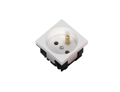 Gniazdo elektryczne standard 1B 2P+Z bez blokady białe 1 szt. 333527