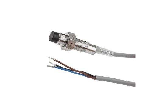 Czujnik Indukcyjny M12x1 50mm niezabudowany Sn 4 10-30V DC PNP NO kabel 2m PVC IP67 IM120100