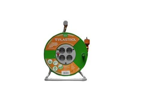 Przedłużacz bębnowy STANDARD LINE 10m H05VV-F 3x1 4xGS /+ termik/ 10A pomarańczowy