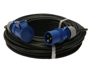 Przedłużacz kempingowy elCORD CEE 16A-3 230V IP44 20m H07RN-F 3G1,5 (gumowy OPD) z wt. i gn. CEE 16A-3P 30J25200