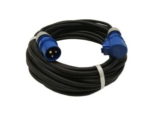 Przedłużacz kempingowy elCORD CEE 16A-3 230V IP44 30m H07RN-F 3G2,5 (gumowy OPD) z wt. i gn. CEE 16A-3P 30J26300