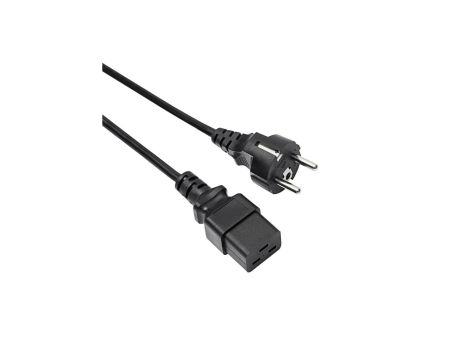 Kabel zasilający serwerowy Akyga AK-UP-01 CU 3x1mm CEE 7/7 / IEC C19 1.8 m