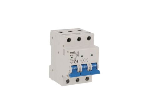 Wyłącznik nadprądowy 3P B 50A 6kA AC A00-S7-3P-B50