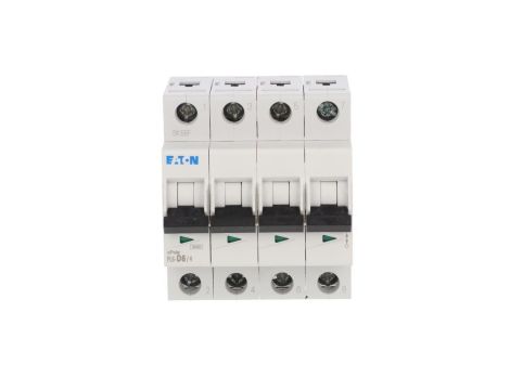 Wyłącznik nadprądowy 4P D 6A 6kA AC PL6-D6/4 166553