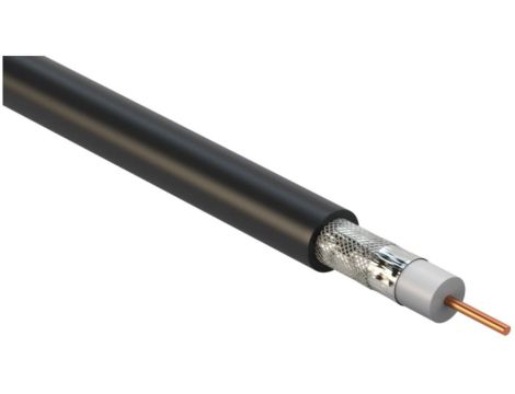 Przewód koncentryczny XWDXpek 75 1,0/4,8 czarny UHD-4K CESAT /100m/