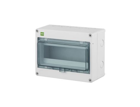 Rozdzielnica hermetyczna HERMETICA RN 1x8+2 400V AC 1000V DC PE+N dymny IP65 2204-01