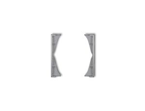 MINI Ramka pośrednia do gniazd podwójnych srebrny metalik 7MRP-2