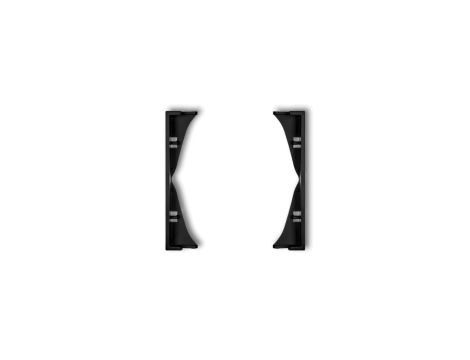 MINI Ramka pośrednia do gniazd podwójnych czarny mat 12MRP-2