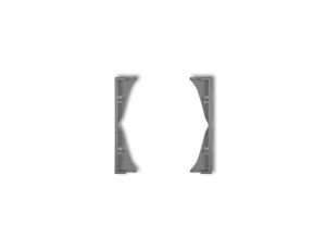 MINI Ramka pośrednia do gniazd podwójnych szary mat 27MRP-2