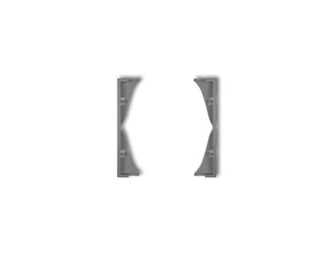 MINI Ramka pośrednia do gniazd podwójnych szary mat 27MRP-2