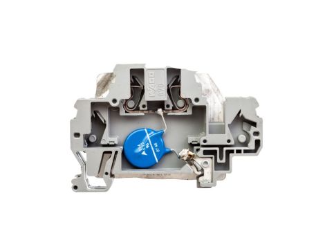 Złączka szynowa z warystorem 24V DC szara 870-523/281-582