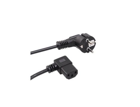 Kabel zasilający kątowy 3 pin 5M wtyk EU Maclean MCTV-804 MCTV-804