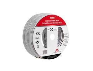 Kabel przewód koncentryczny satelitarny 1.0CCS RG6 100M Maclean MCTV-572 MCTV-572
