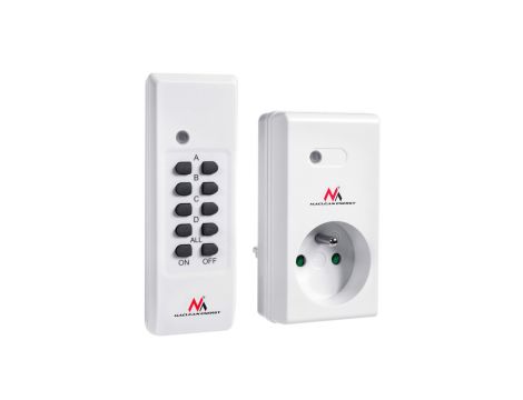 Gniazdko sterowane pilotem Maclean MCE151 wew 1szt - programowalne + bateria do pilota MCE151