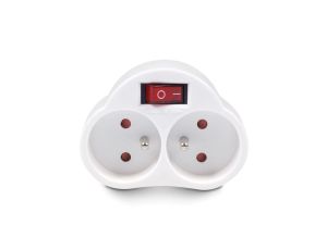 Gniazdko prądowe X2 z wyłącznikiem Maclean Energy MCE31 3680W MCE31