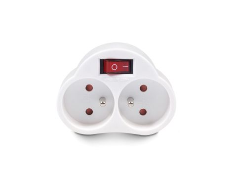 Gniazdko prądowe X2 z wyłącznikiem Maclean Energy MCE31 3680W MCE31