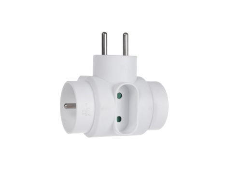 Gniazdko prądowe potrójne typu mix Maclean Energy MCE2132x16A z uziemieniem, 1x6A MCE213