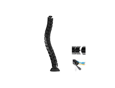 Organizator maskownica kabli do biurka Maclean MC-768 B czarna 75cm MC-768