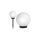 Solarna lampa wolnostojaca ogrodowa - kula 15x15x48cm, bialy LED GB121 GB121