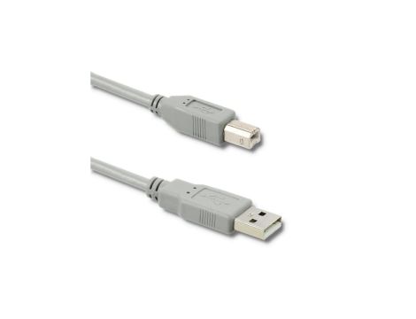 Qoltec Kabel USB 2.0 A męski B męski 0.19m