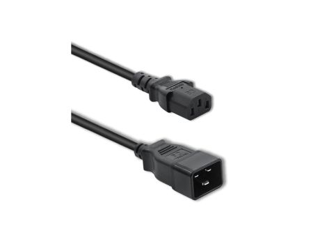 Qoltec Kabel przedłużający zasilający IEC C20/C13 3x1.5mm 1.2m