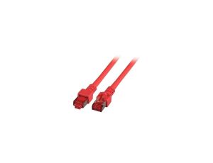 Patchcord SFTP 1m Cat.6 LSZH czerwony