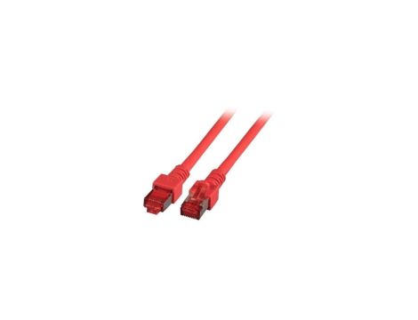 Patchcord SFTP 1m Cat.6 LSZH czerwony