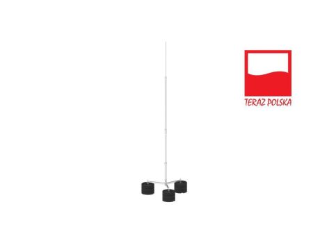Maszt odgromowy aluminiowy 7m na trójnogu komplet 65.7 3p cz 65037009