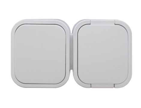 B2 Gniazdo pojedyncze n/t 2p+Z, bryzgoodp.+ Łącznik IP54 biały 00060278