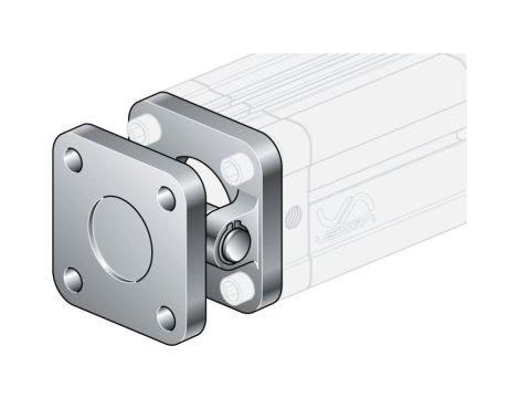 Ucho proste kompletne do siłownika pneumatycznego D40, ISO15552/6431, ISO21287, ze śrubami montaż.