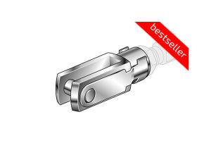 Końcówka widełkowa M27x2 do siłownika pneumatycznego D125, ISO15552/6431