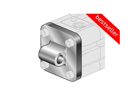 Ucho proste do siłownika pneumatycznego D63, ISO15552/6431, ISO21287, ze śrubami montażowymi