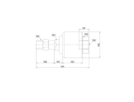 Sprzęgło elastyczne M8 do siłownika pneumatycznego D20, ISO6432