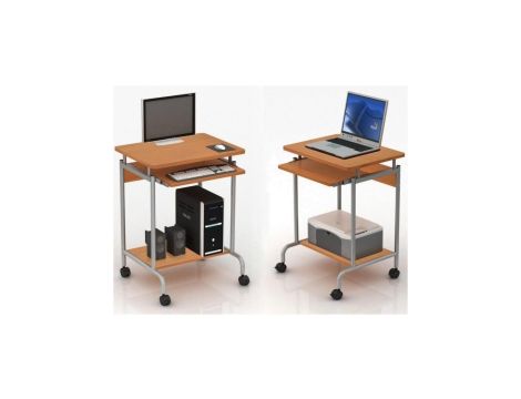 Biurko komputerowe małe 600x450 na kółkach - stolik