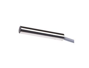 Czujnik indukcyjny 6,5mm dł: 40mm zabudowany Sn: 1,5mm 10-30V DC PNP NO kabel 2m PVC IP67 mosiądz niklowany IA060100