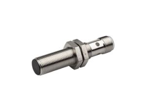 Czujnik indukcyjny M12x1 dł: 60 mm zabudowany Sn: 3 10-30V DC PNP NC złącze M12 IP67 mosiądz niklowany IB120221
