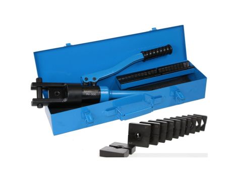 Praska hydrauliczna do kabli PH-300 / z zestawem matryc 10, 16, 25, 35, 50, 70, 95, 120, 150, 185, 240, 300 mm2