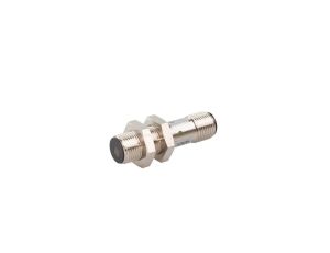 Czujnik indukcyjny M12x1 dł: 45mm zabudowany Sn: 4mm 10-30V DC PNP NO złącze M12 IP67 mosiądz niklonowany IB12A952