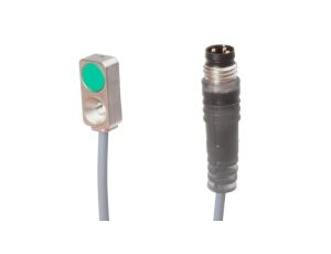 Czujnik indukcyjny 16x4,7x8mm zabudowany Sn: 2m 10-30V DC PNP NO złącze kablowe M8 3-pinowe IP67 odlew cynkowy IB98E089