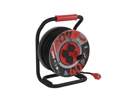 Przedłużacz bębnowy 4-gniazda z/u 40m H07RN-F 3G2,5 IP44 P08440