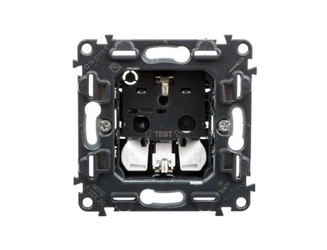 VALENA ALLURE Gniazdo SCHUKO pojedyncze z/u z przesłoną zaciski automatyczne sprężynowe 753020
